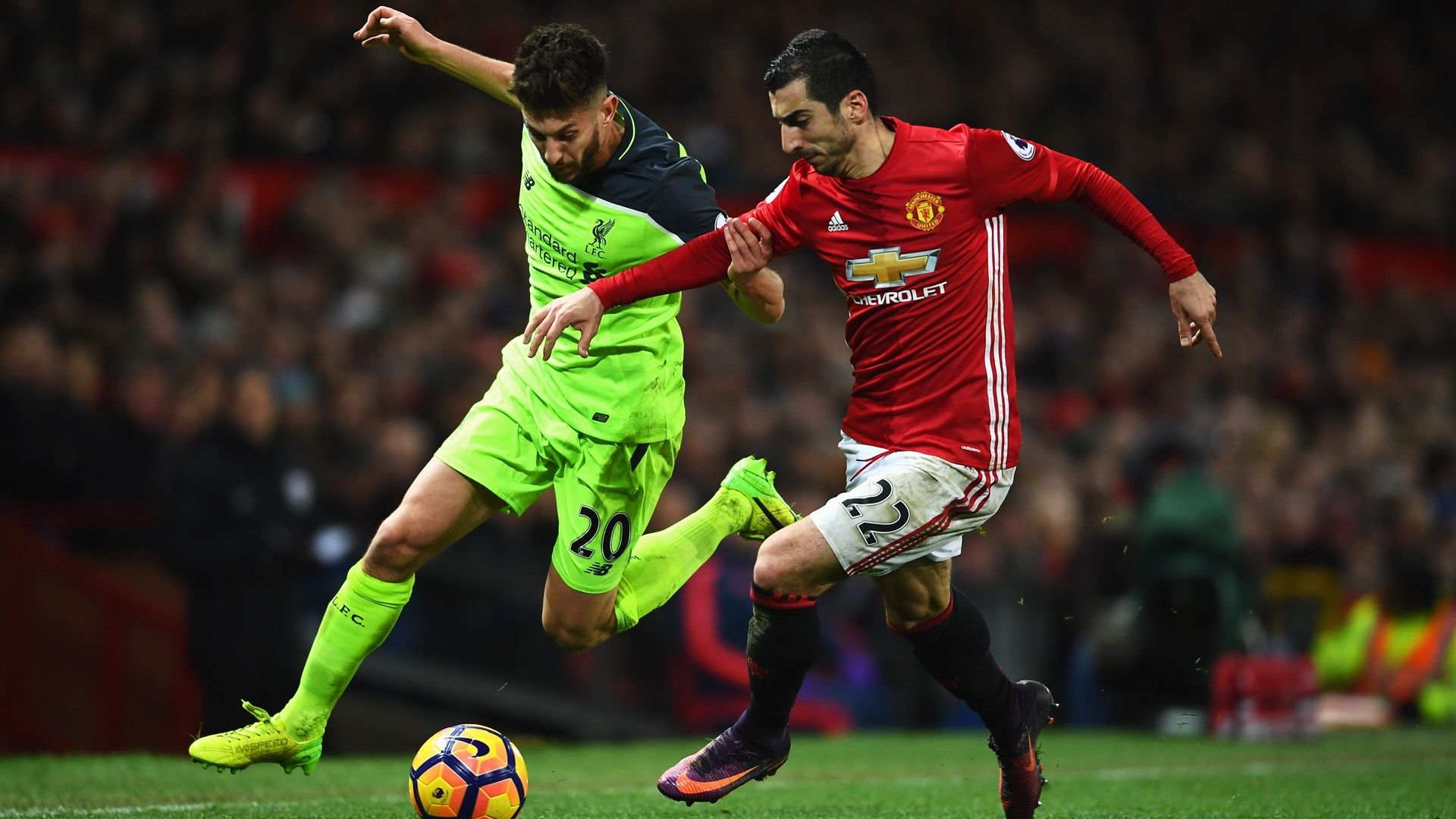 Mkhitaryan Lallana Liverpool Manchester United 01152015