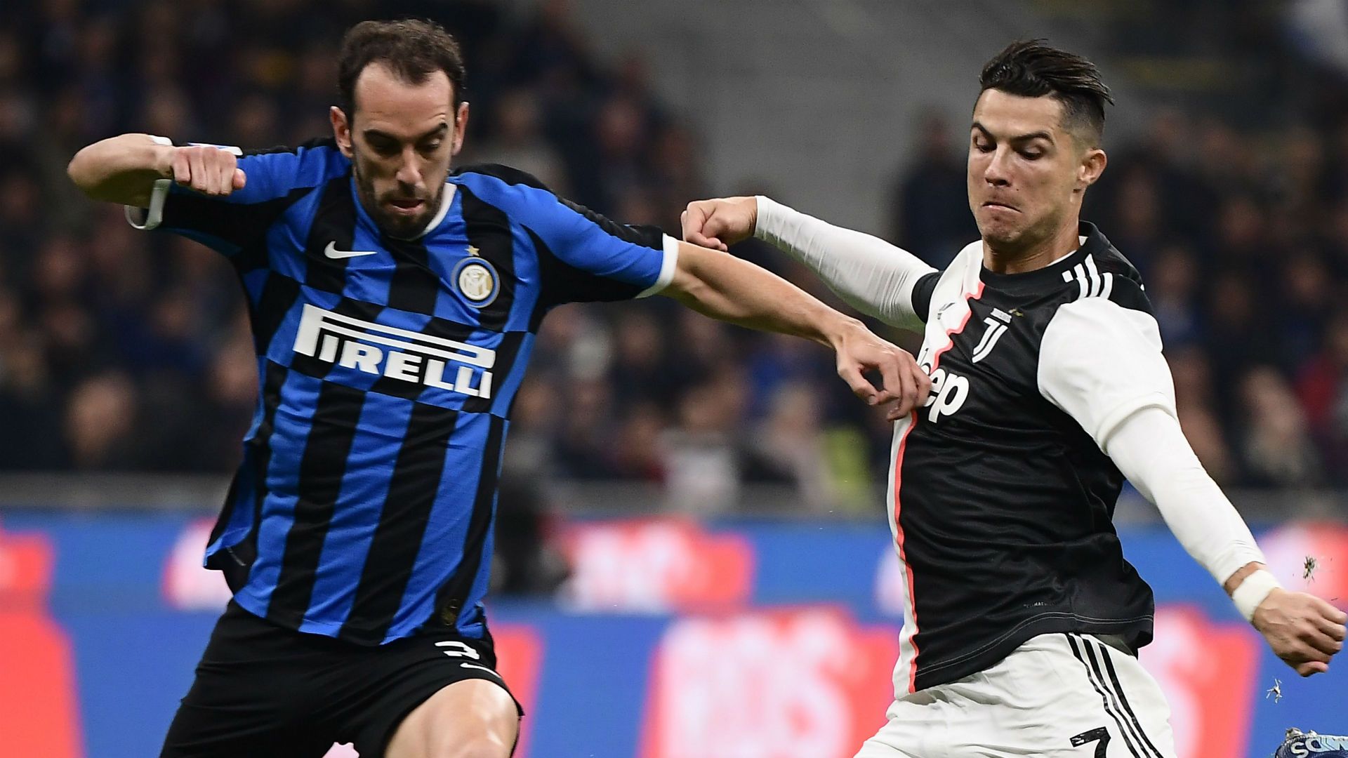 Godin Cristiano Ronaldo Inter Juventus Serie A