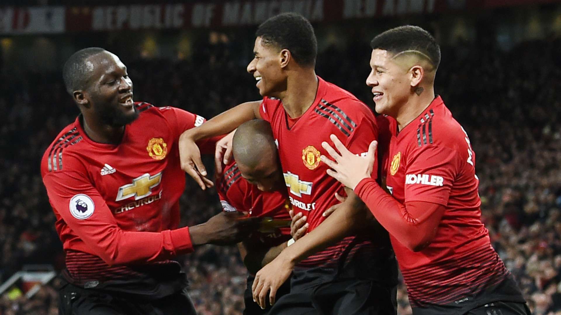 Manchester United Rashford Lukaku Young Rojo 08122018