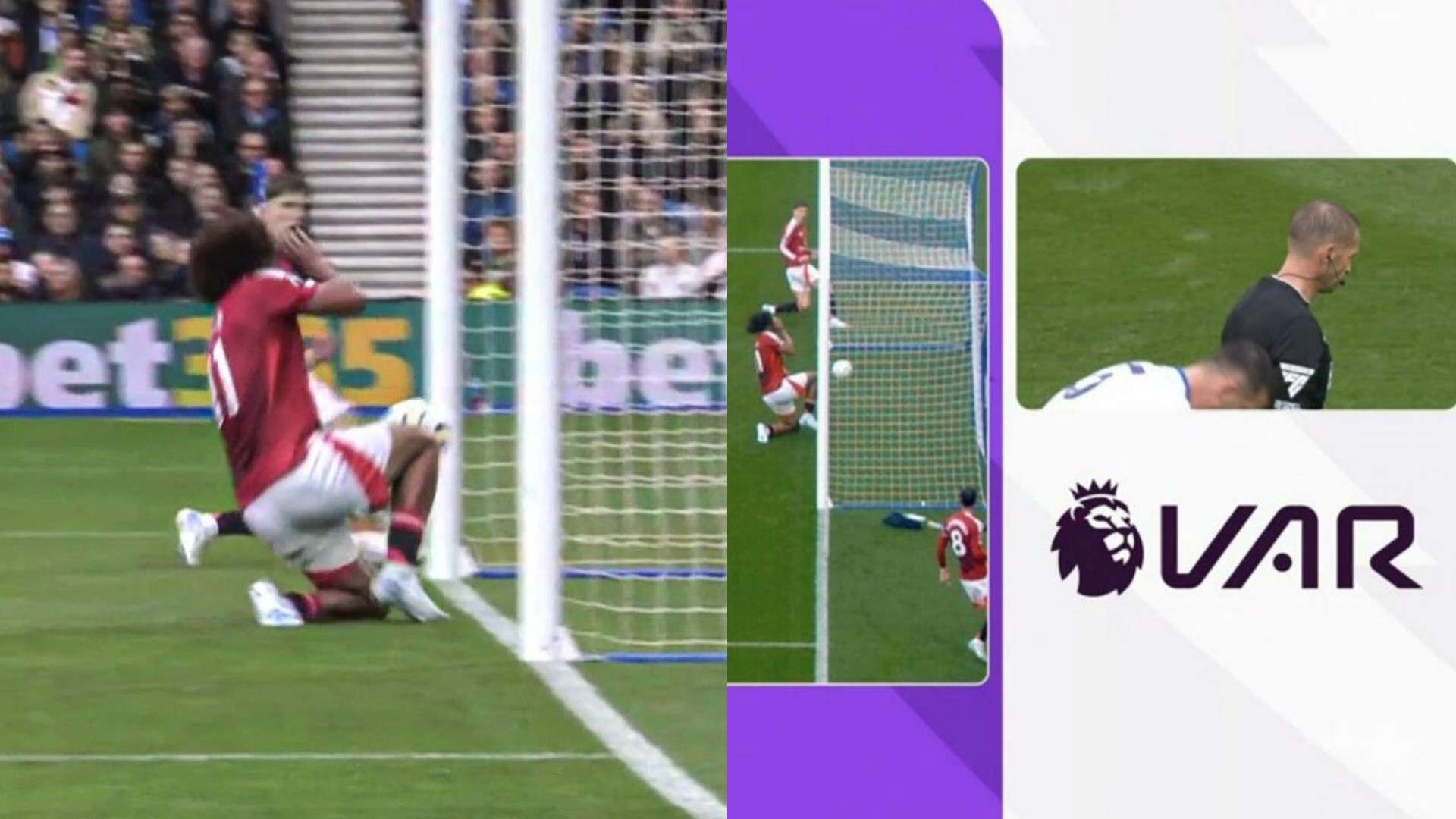 Zirkzee fuorigioco Brighton United