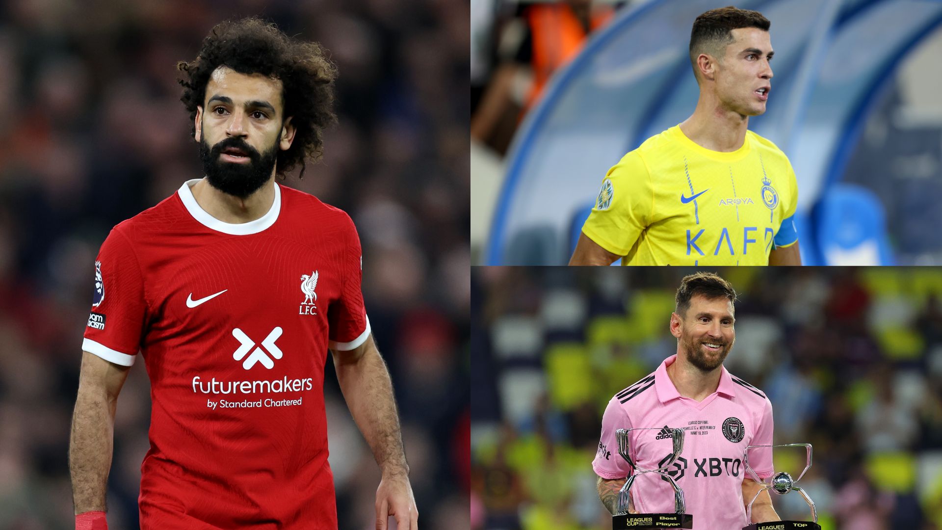 Mohamed Salah Lionel Messi Cristiano Ronaldo