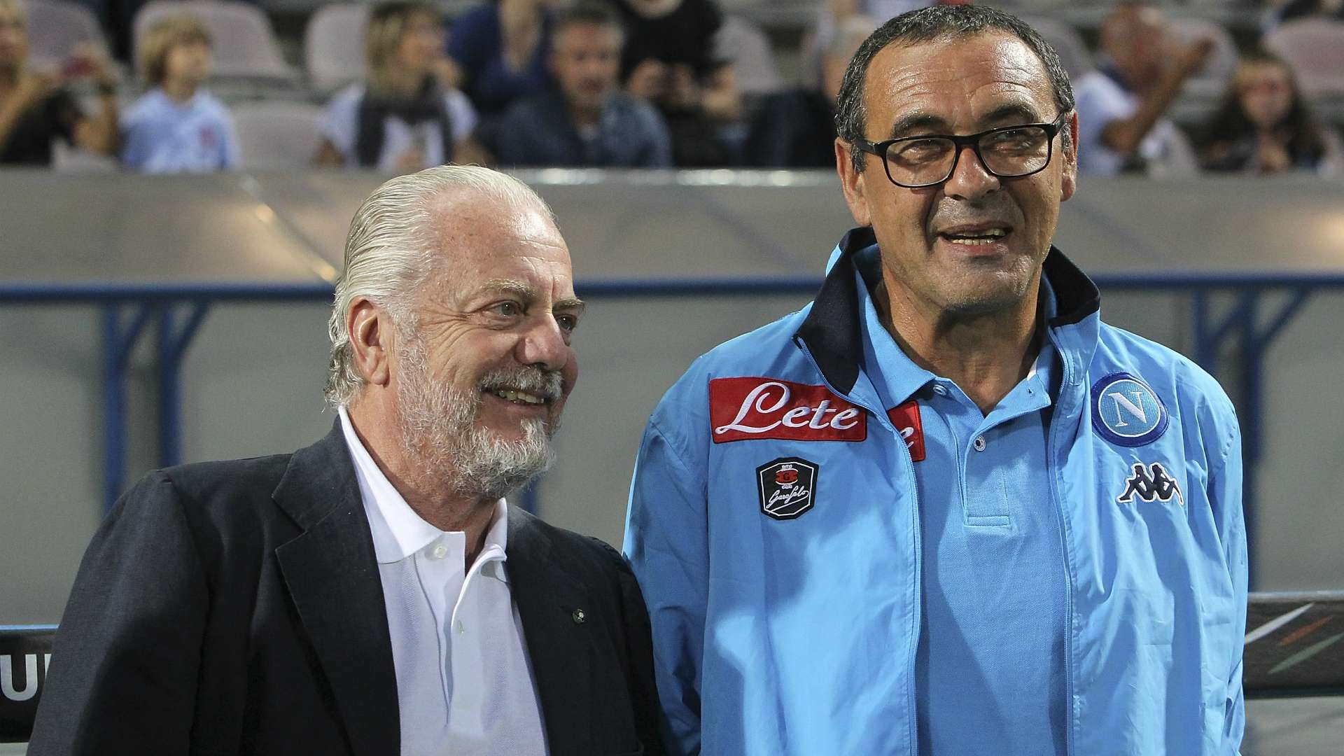 Aurelio De Laurentiis, Maurizio Sarri, SSC Napoli, Serie A, 09232015