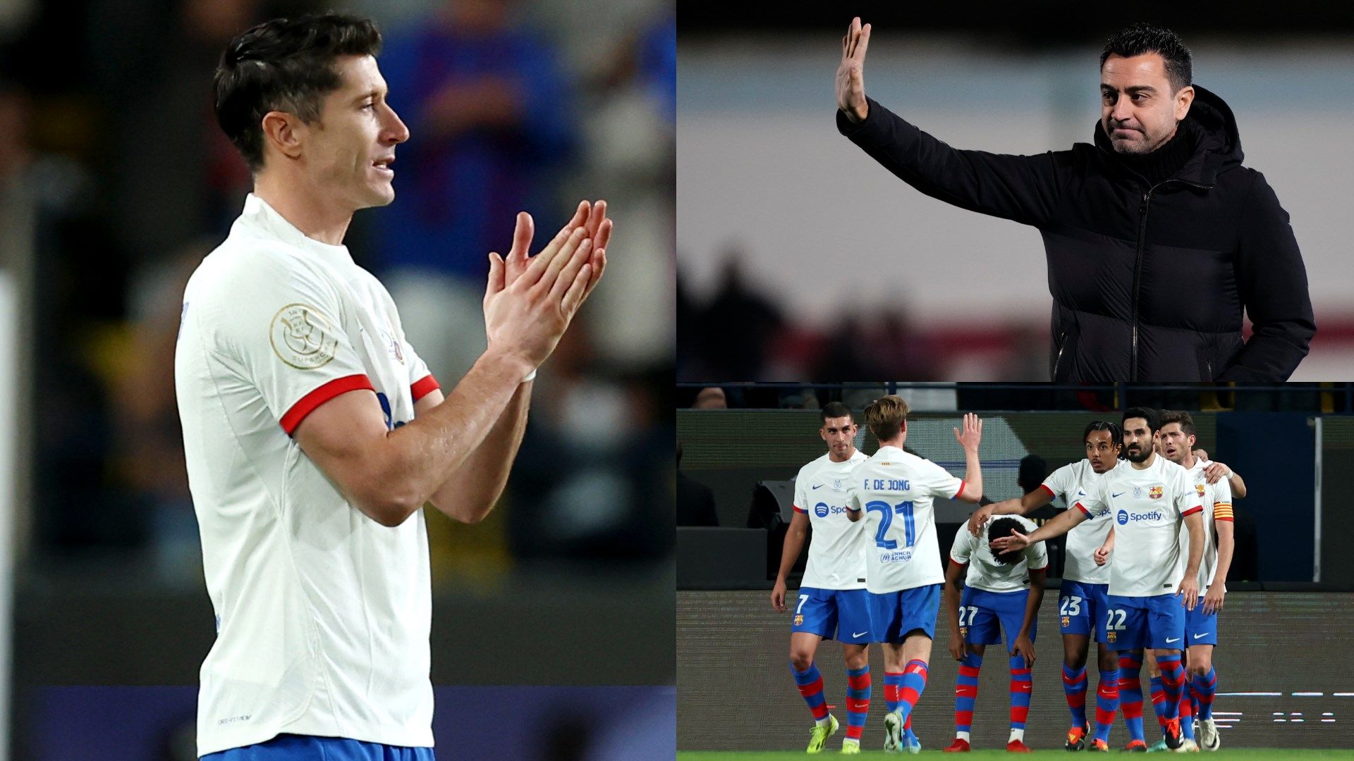 Lewandowski Xavi Barceelona split 