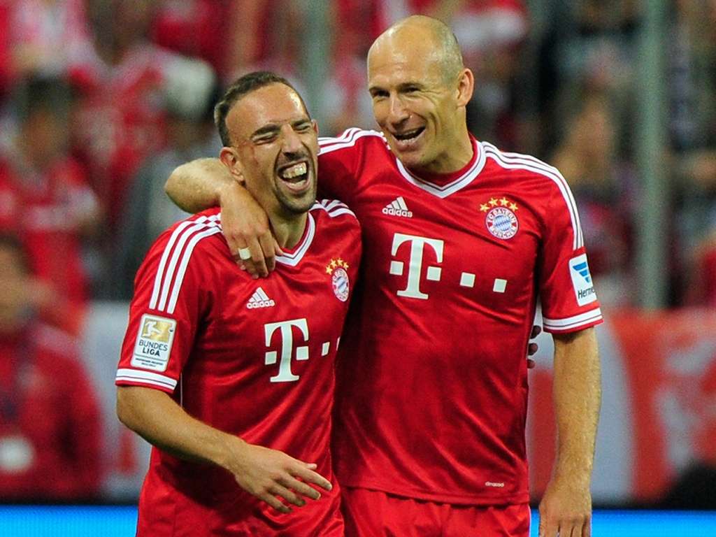 Bayern Munich - Borussia Monchengladbach, Ribery and Robben