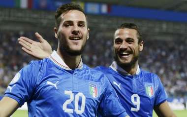 Mattia Destro, Pablo Daniel Osvaldo - Italy