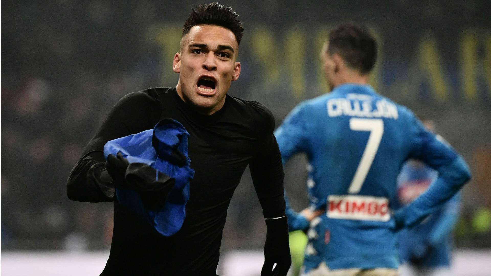 Lautaro Martinez Inter Napoli Serie A