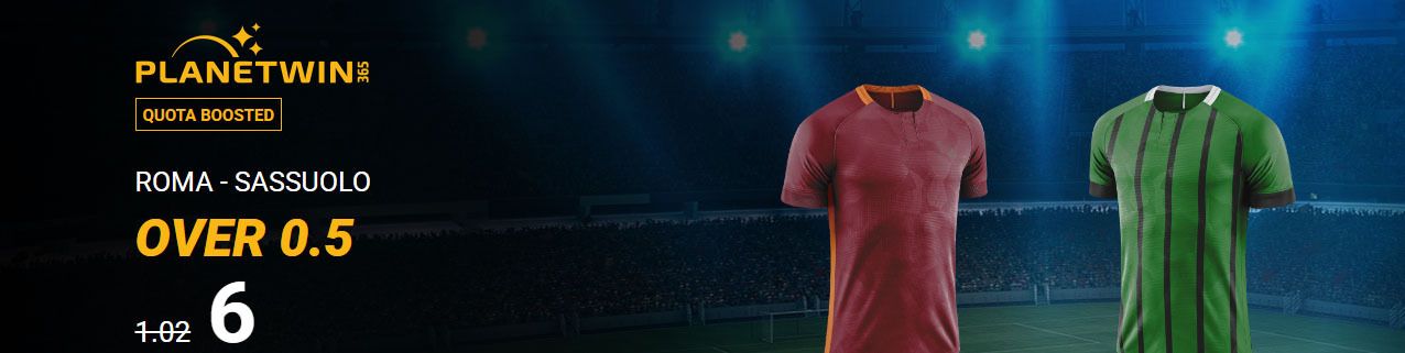quota maggiorata roma sassuolo