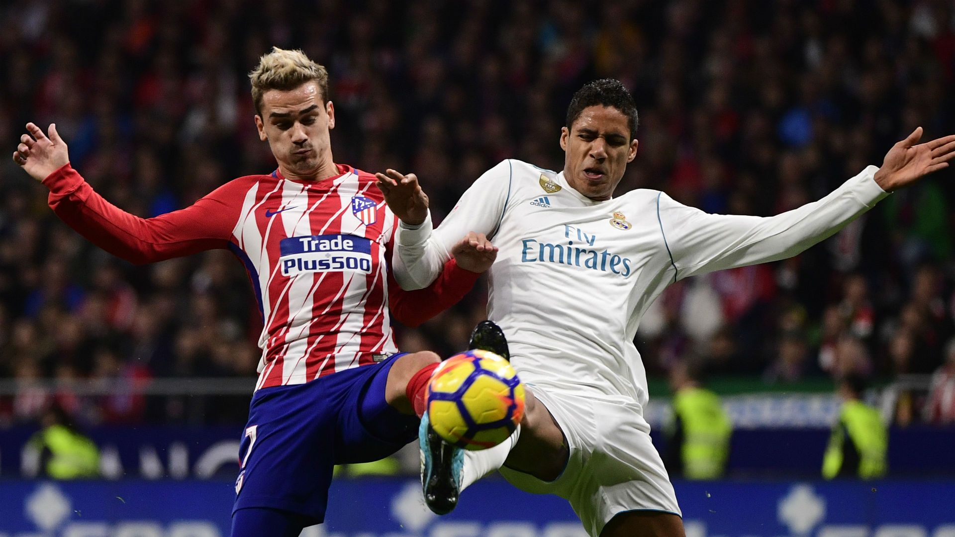 Antoine Griezmann Raphael Varane Atletico Madrid Real Madrid