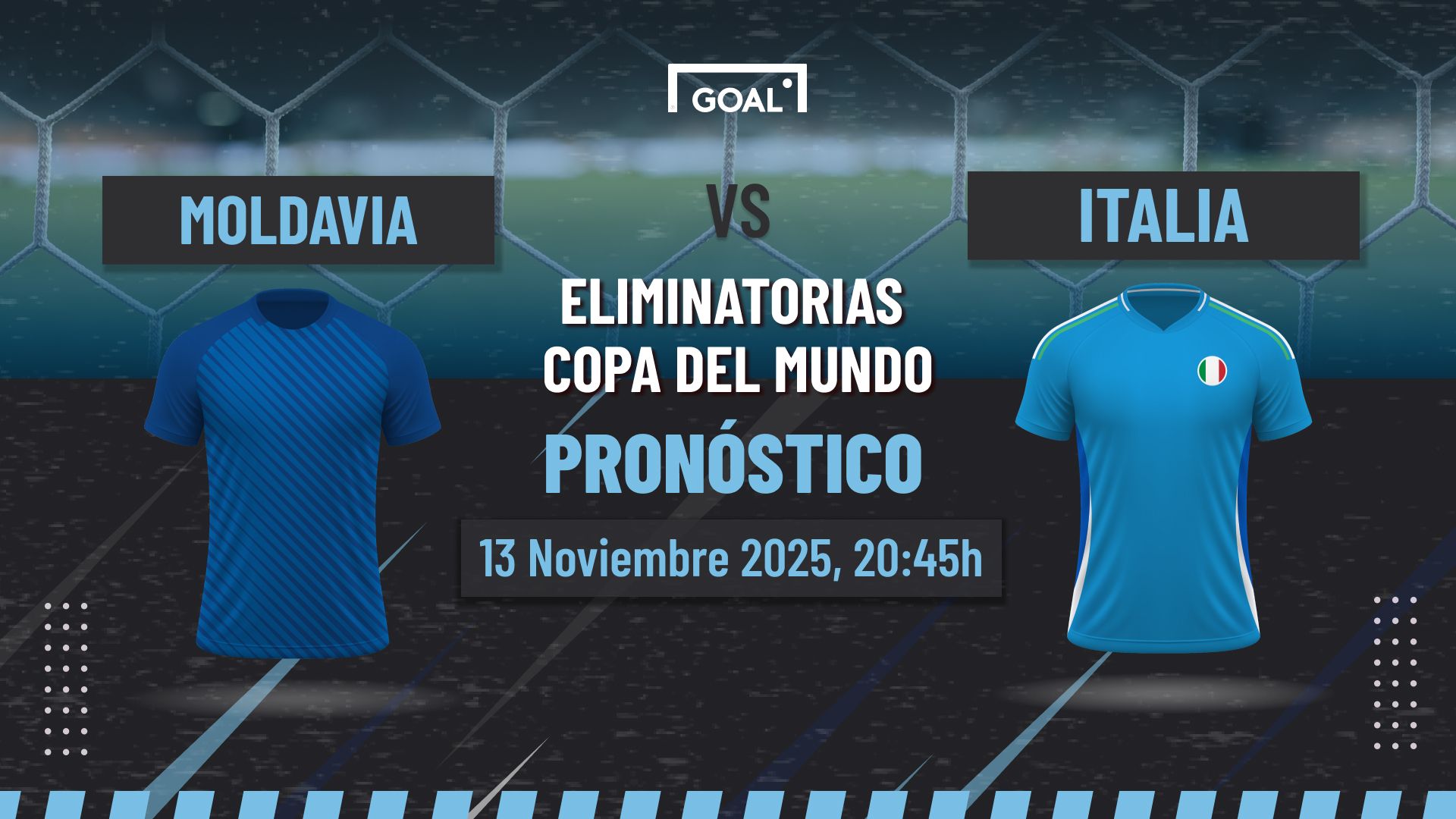Moldavia vs Italia Pronóstico y Apuestas Eliminatorias Copa Mundial | 13/11/25