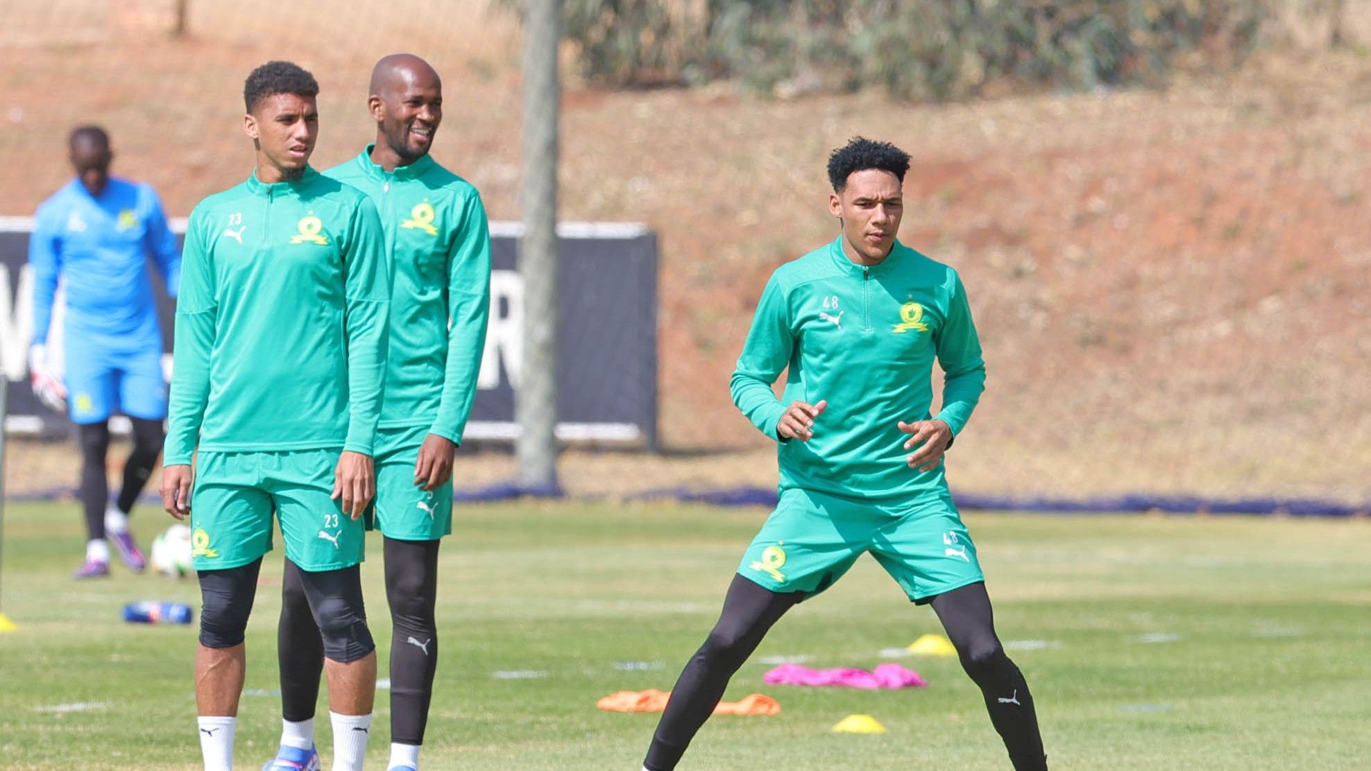 Rushine De Reuck, Mosa Lebusa, Keegan Johannes, Mamelodi Sundowns