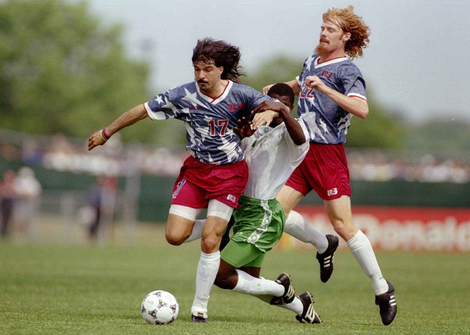 Marcelo Balboa Alexi Lalas USA 1994 World Cup 05251994
