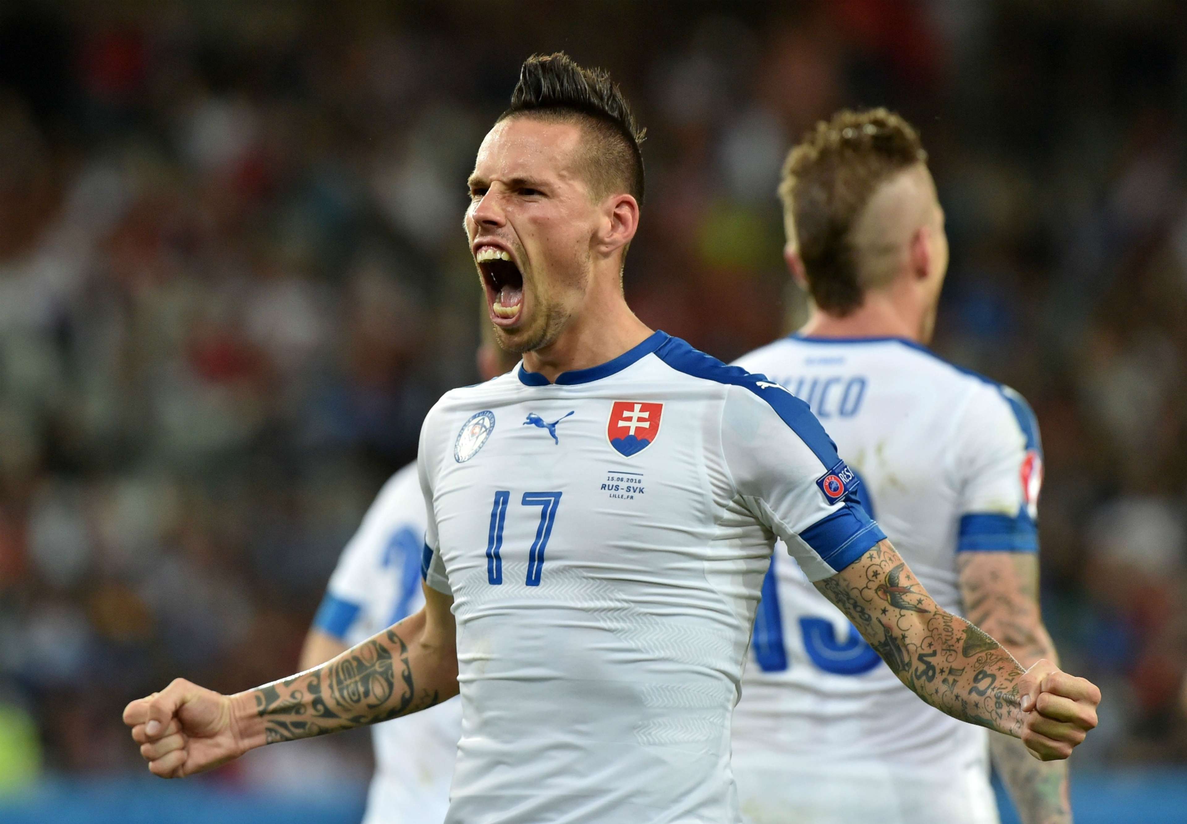 Marek Hamsik scores Russia Slovakia Euro 2016
