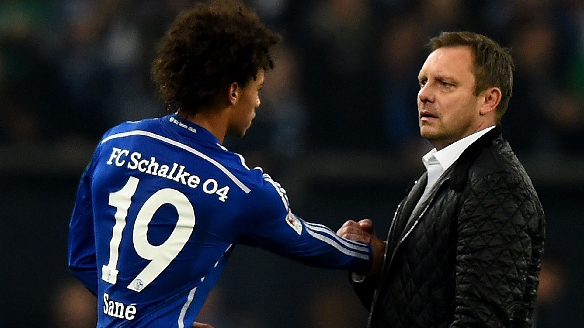 Leroy Sane Andre Breitenreiter FC Schalke 04 12042015