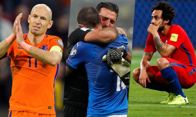 Arjen Robben Gianluigi Buffon Jorge Valdivia Holanda Italia Chile