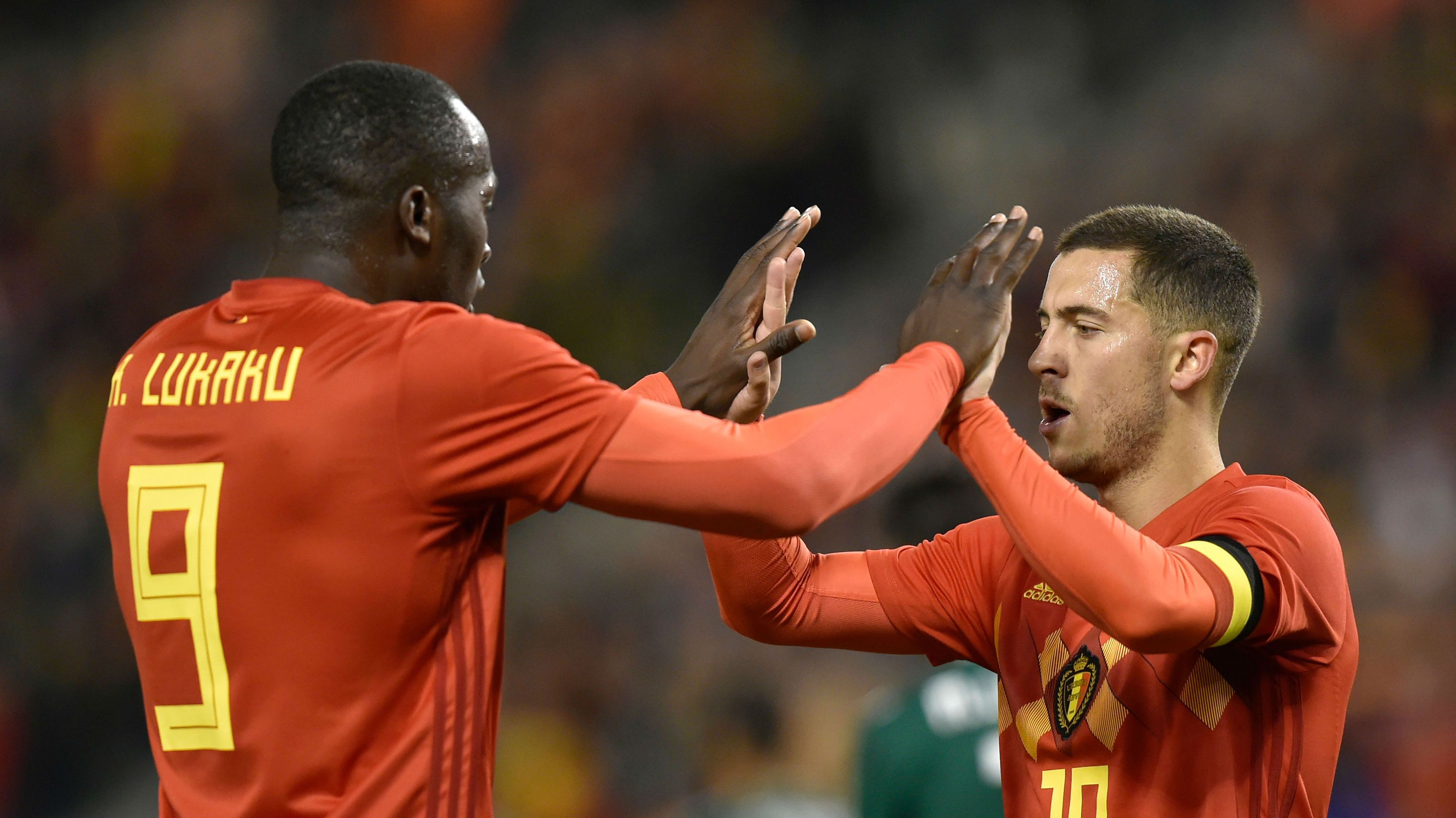 Romelu Lukaku Eden Hazard Belgium Mexico