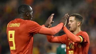 Romelu Lukaku Eden Hazard Belgium Mexico