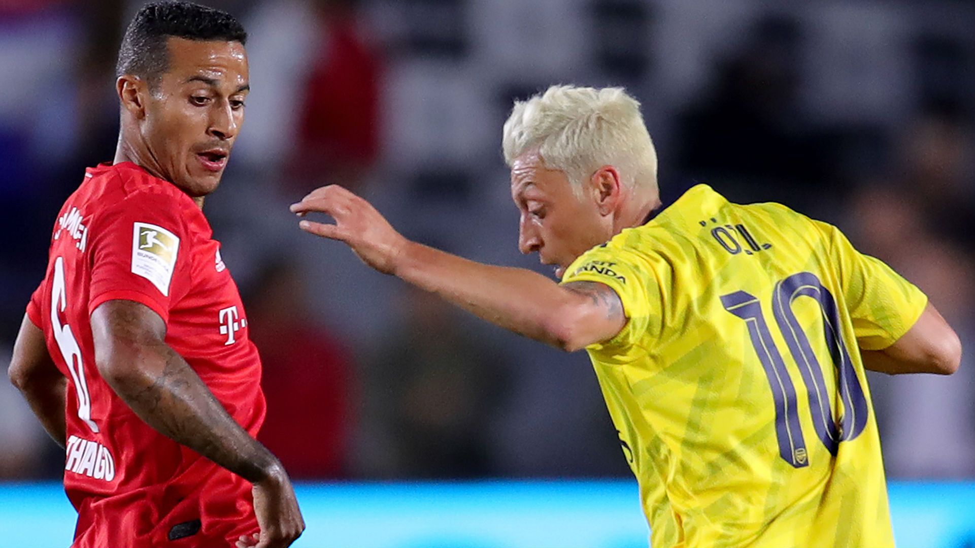 Mesut Ozil Arsenal Thiago Alcantara Bayern Munich