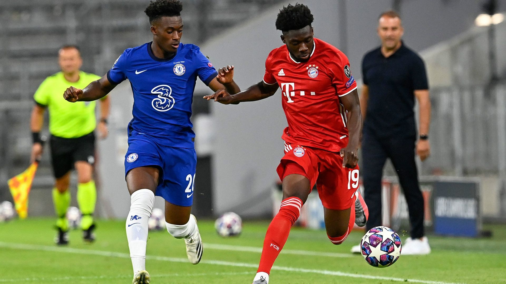CALLUM HUDSON-ODOI CHELSEA ALPHONSO DAVIES BAYERN MÜNCHEN CHAMPIONS LEAGUE 08082020