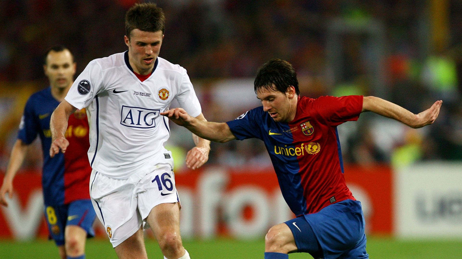 Michael Carrick Manchester United Barcelona 2009
