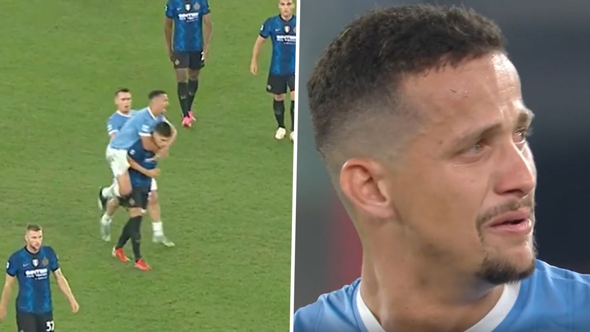 Luiz Felipe Correa Lazio Inter Red Card