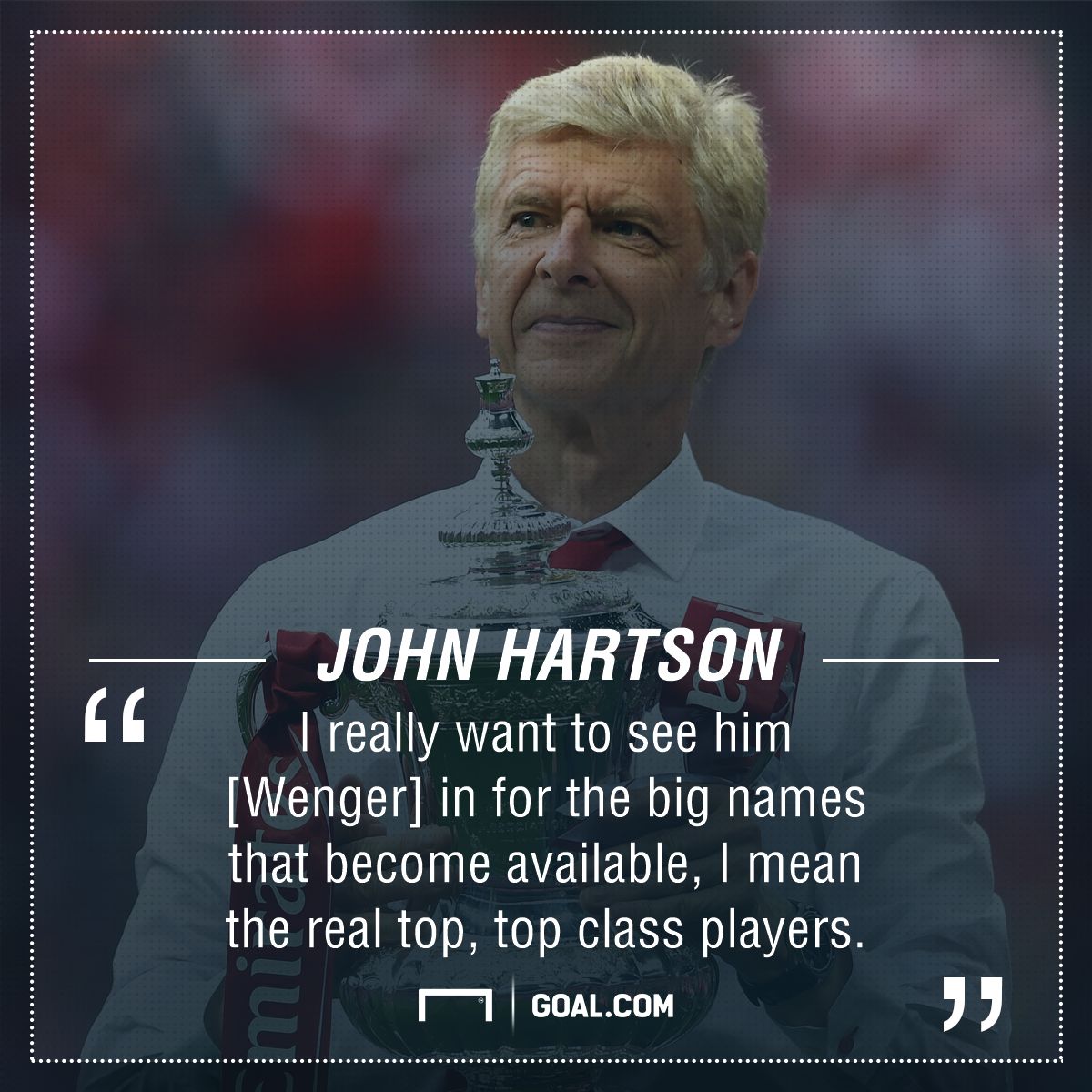 John Hartson Arsene Wenger Arsenal signings