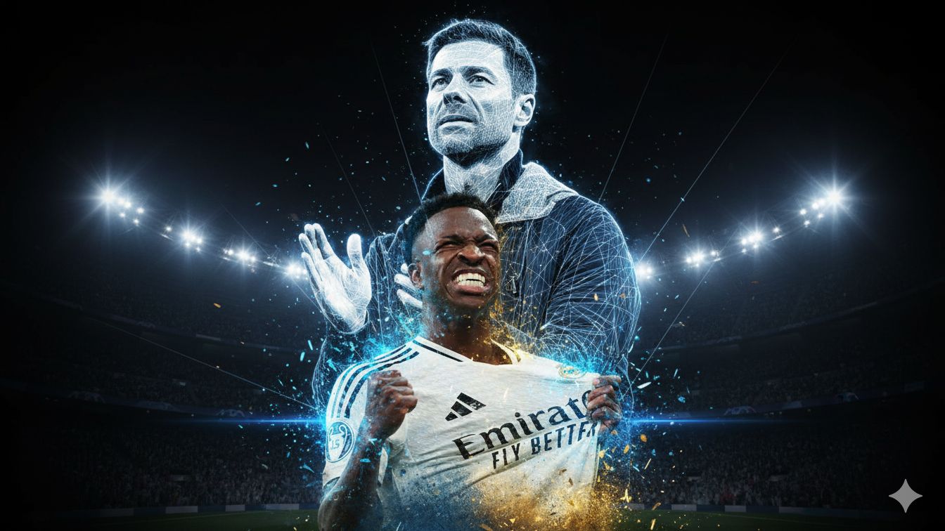 Vinicius Junior Xabi Alonso Real Madrid GFX GOAL ONLY