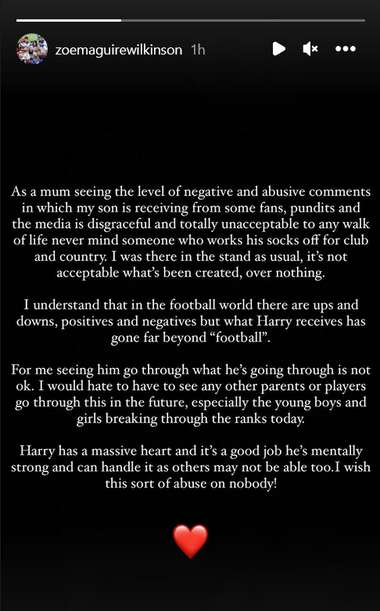 Zoe Maguire Wilkinson Harry Maguire