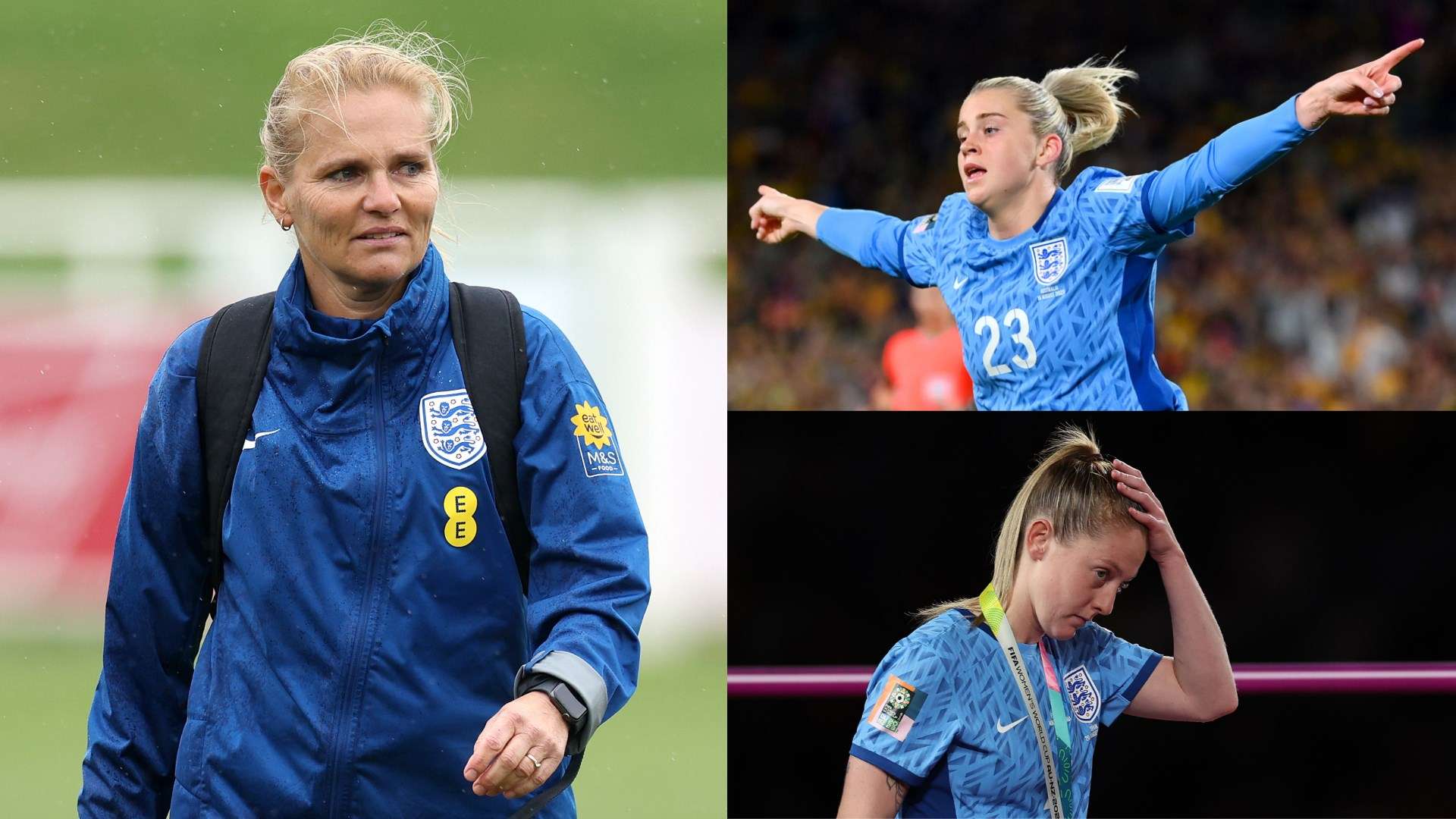 Sarina Wiegman Alessia Russo Keira Walsh England women composite