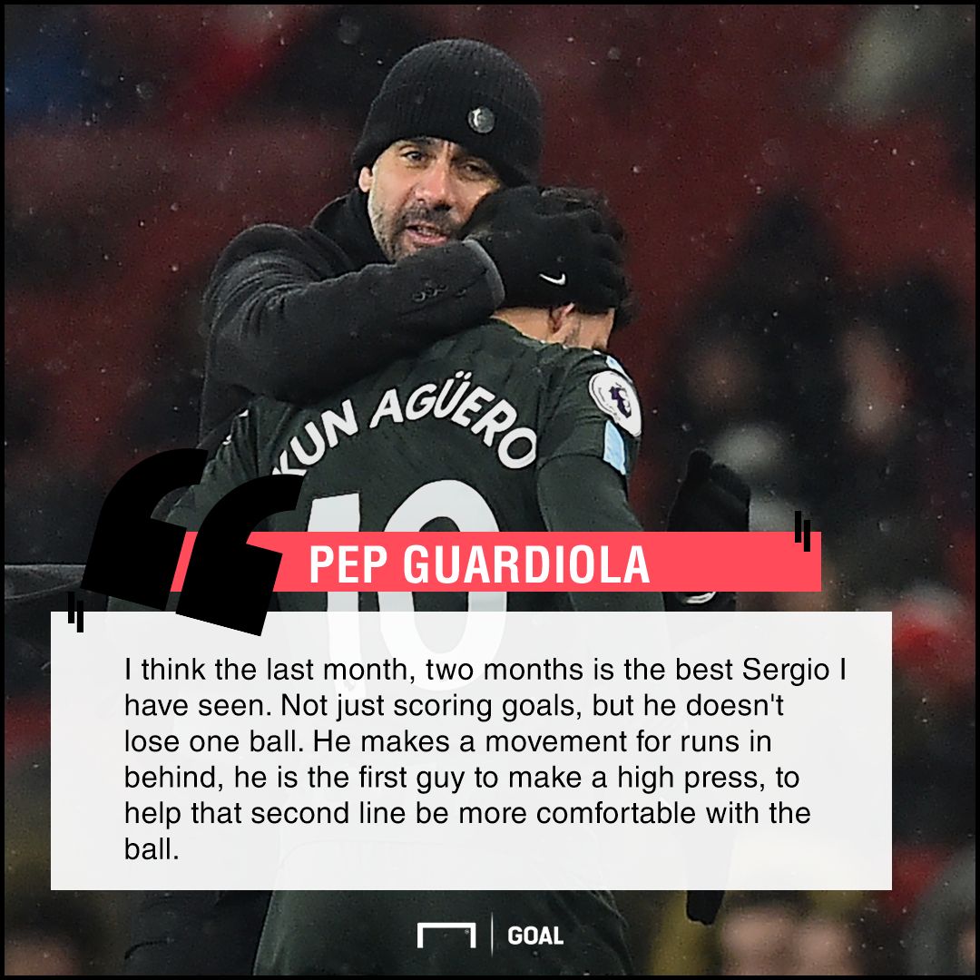 Guardiola quote Aguero
