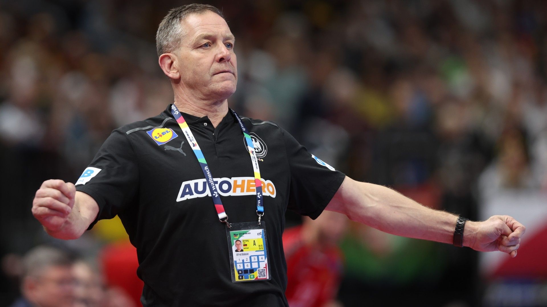 Alfreð Gíslason, head coach of Germany