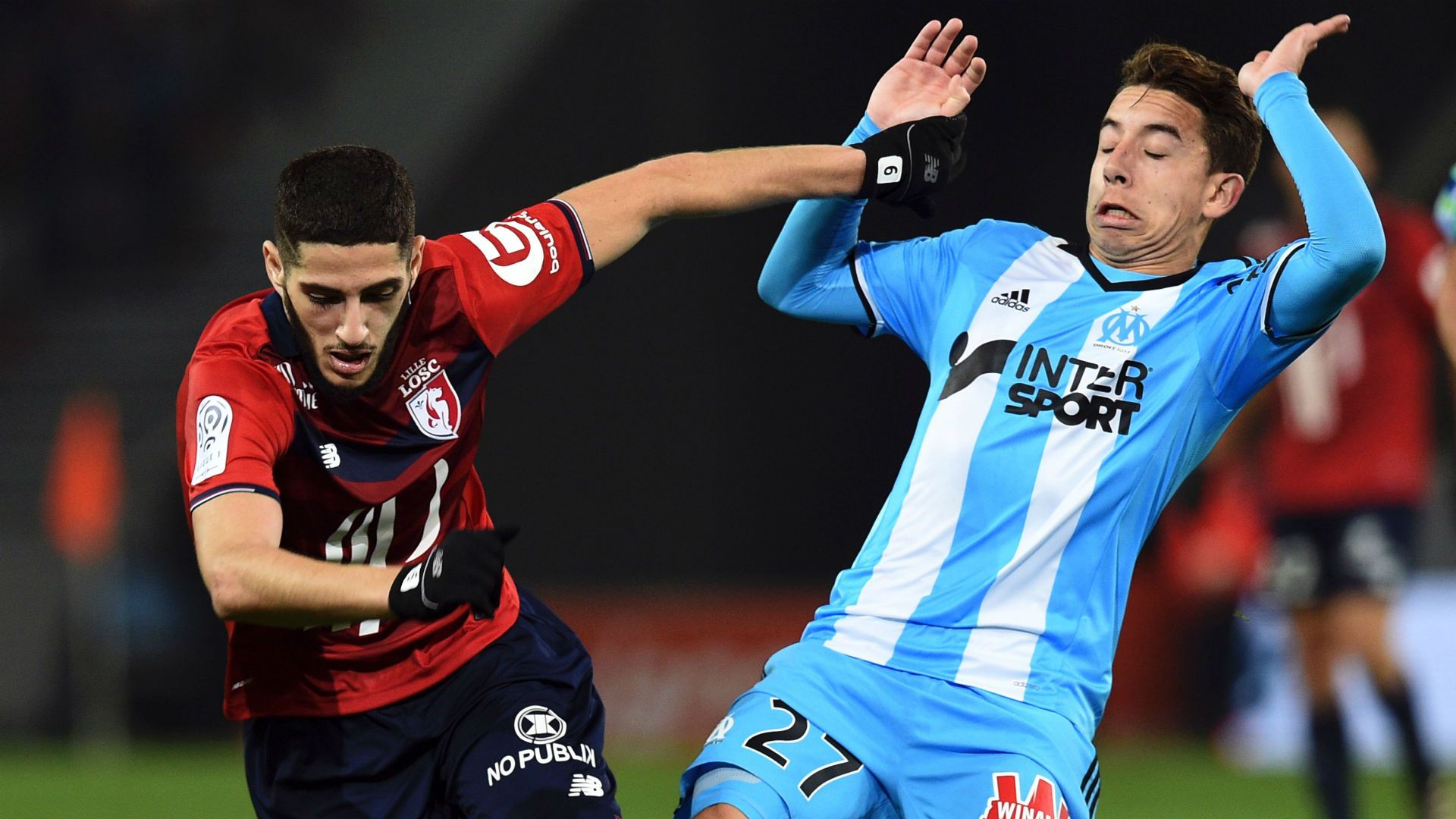 Maxime Lopez Yacine Benzia Lille Marseille Ligue 1 17032017