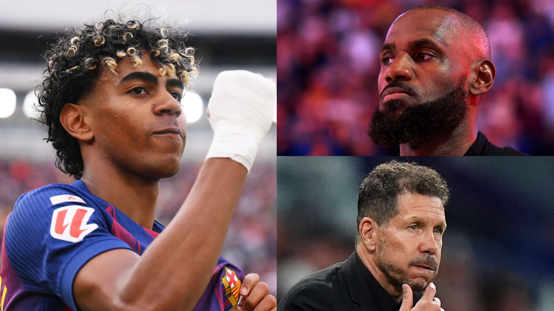 GFX Lamine Yamal LeBron James Diego Simeone