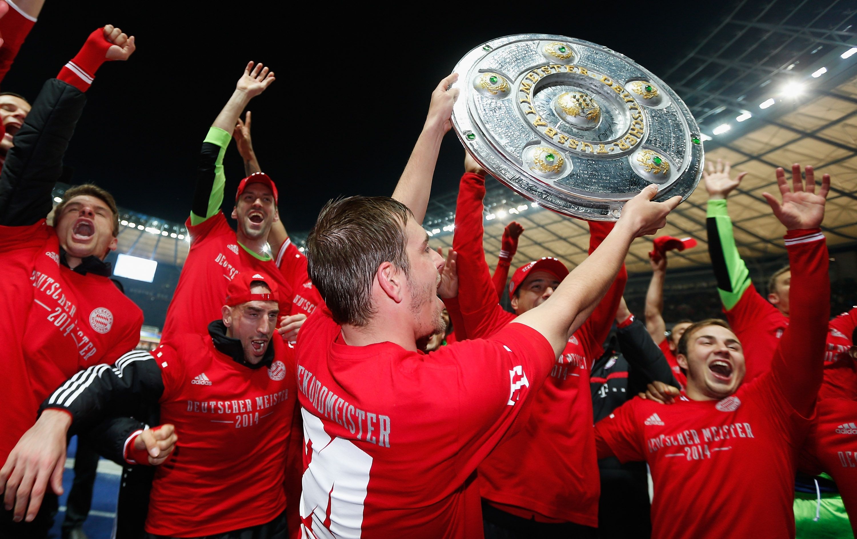 Bayern Munich celebrate title