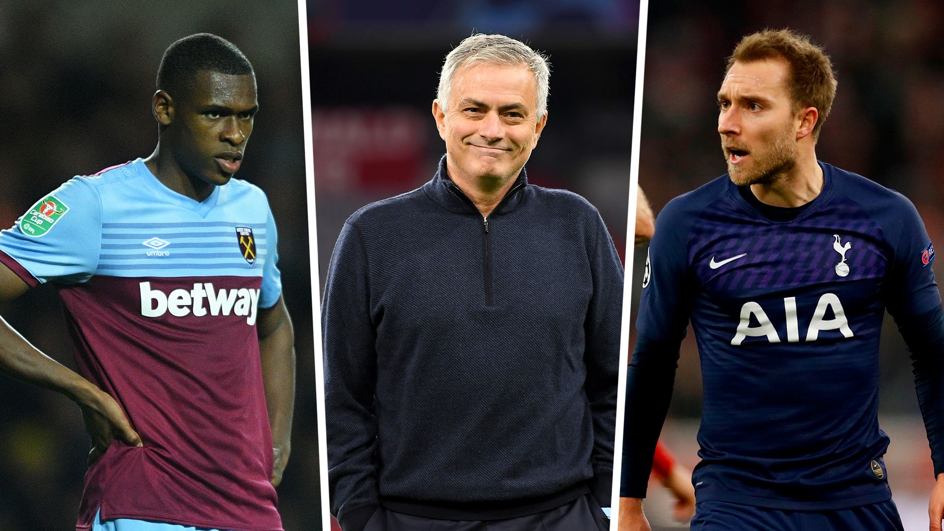 Diop Mourinho Eriksen split pic