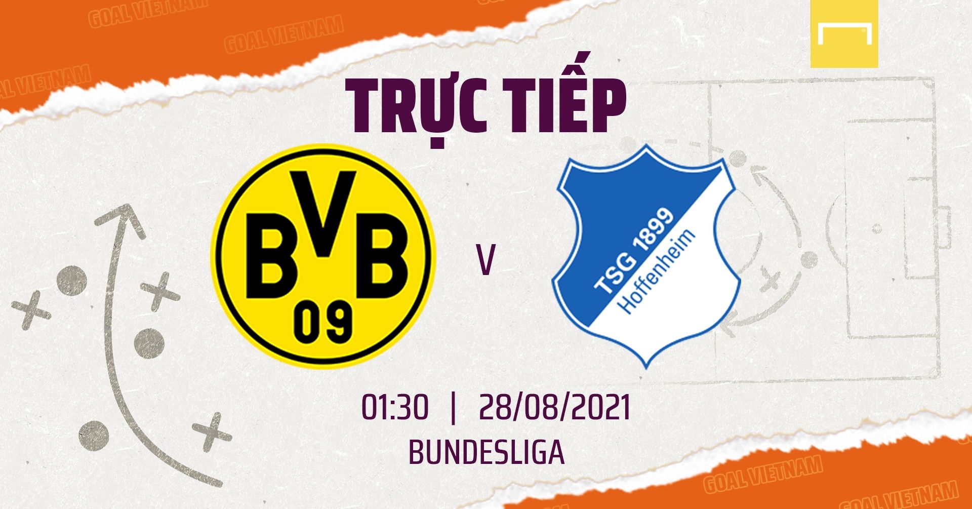 Live Dortmund vs Hoffenheim 2021/22 Bundesliga GFX