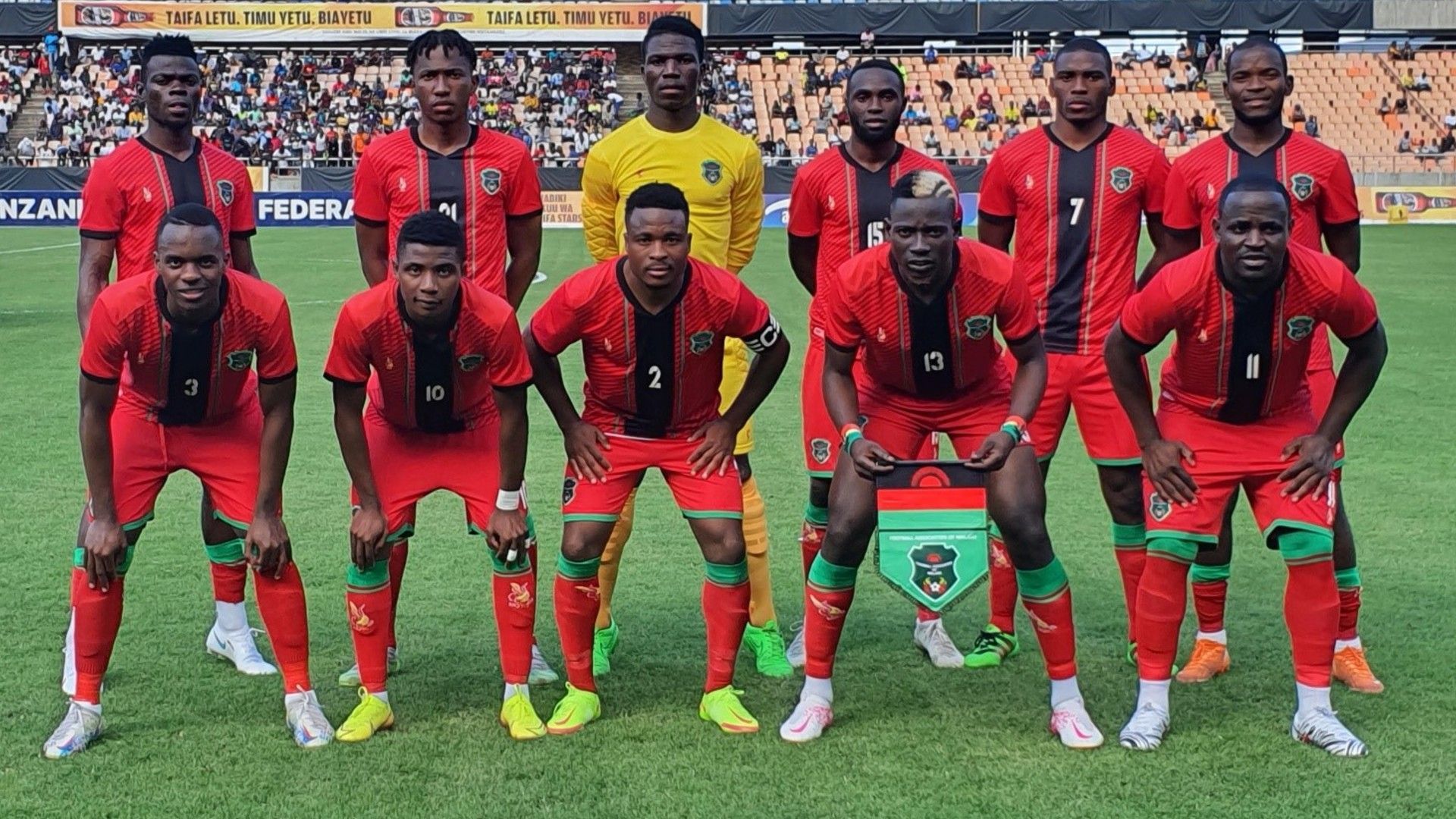 Malawi squad vs Tanzania.