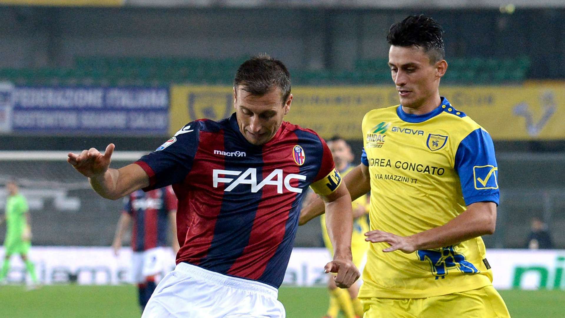 Daniele Gastaldello, Roberto Inglese, Chievo, Bologna, Serie A, 10262016