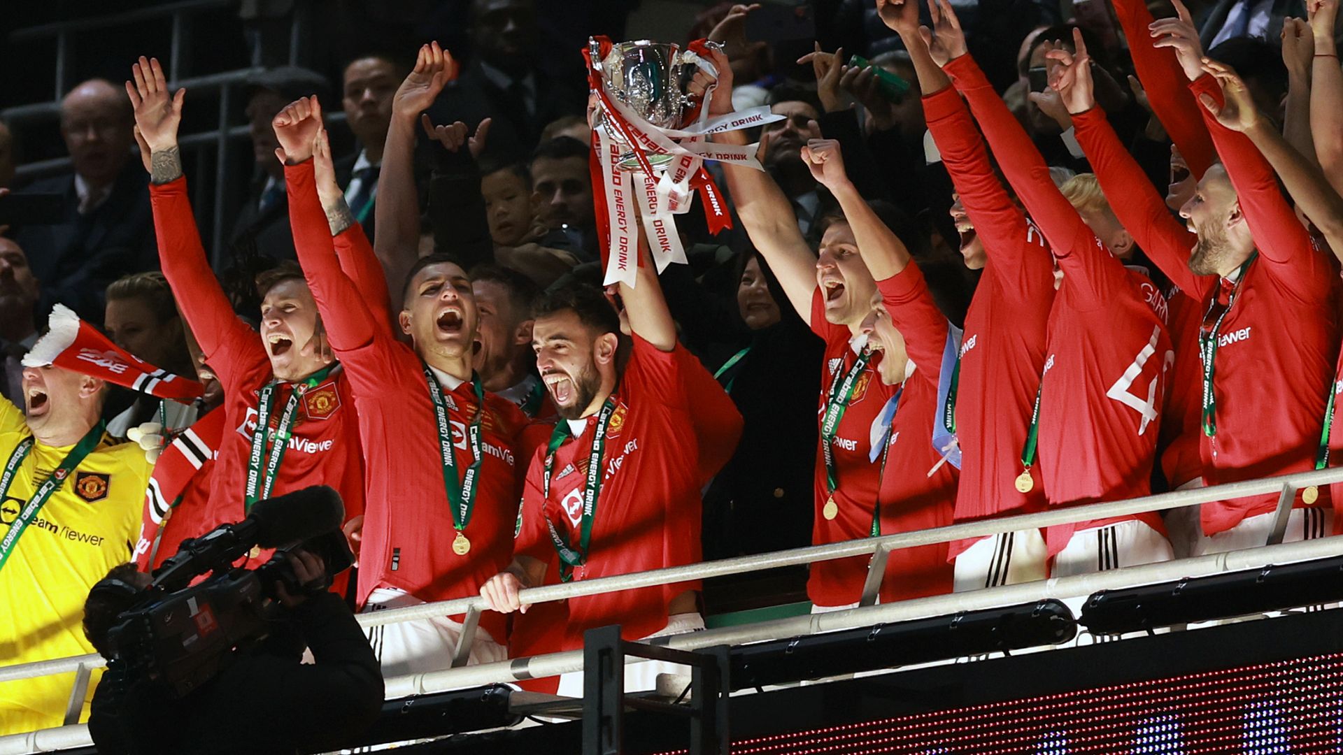 Manchester United Carabao Cup trophy 2023