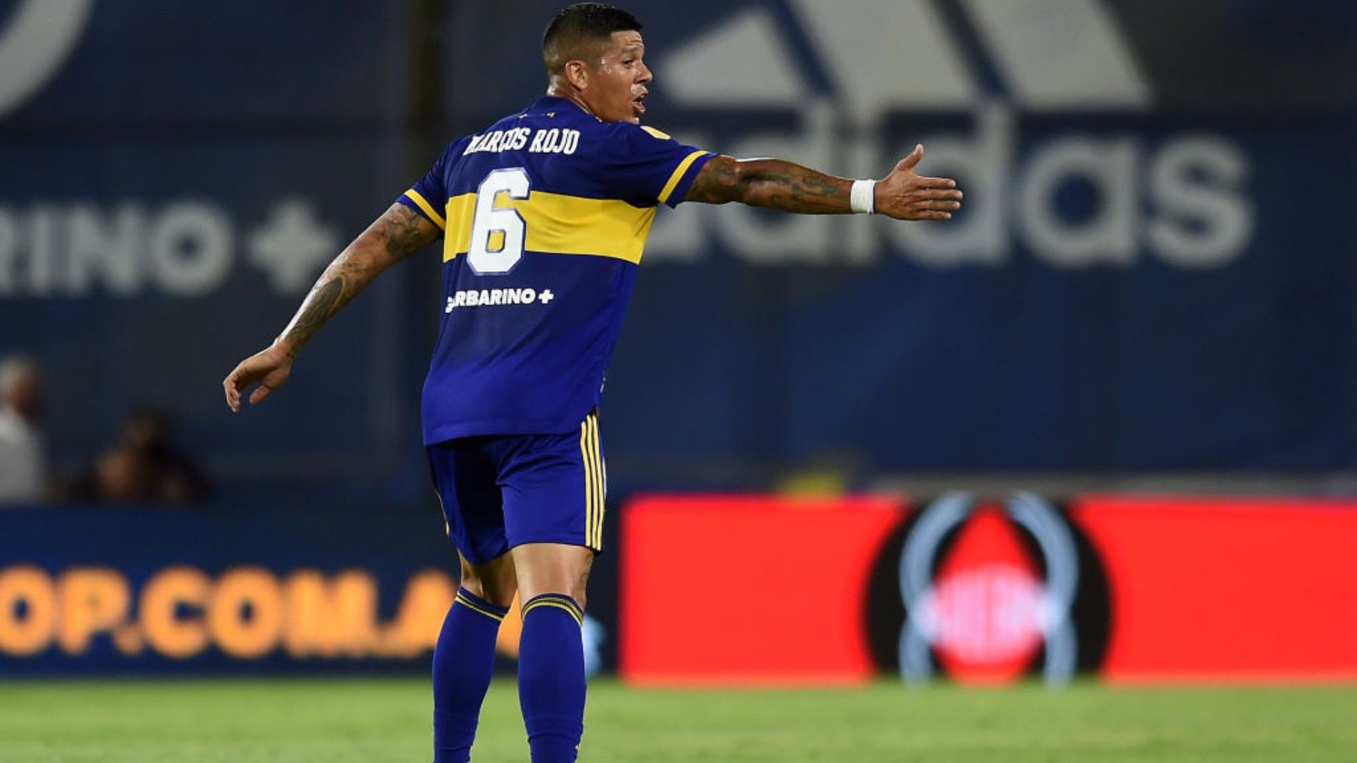 Marcos Rojo en su debut como jugador de boca