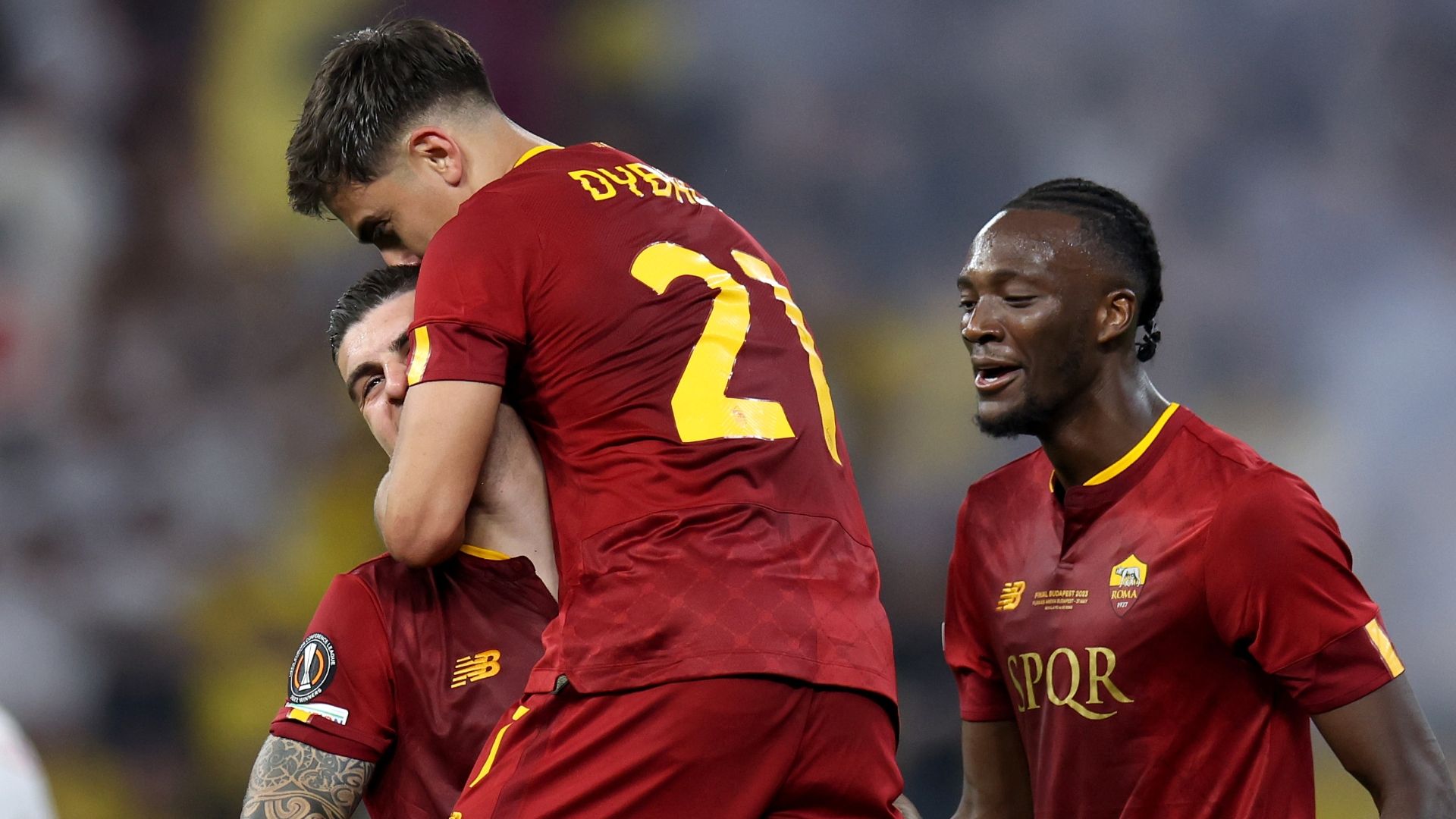 Roma celebrating