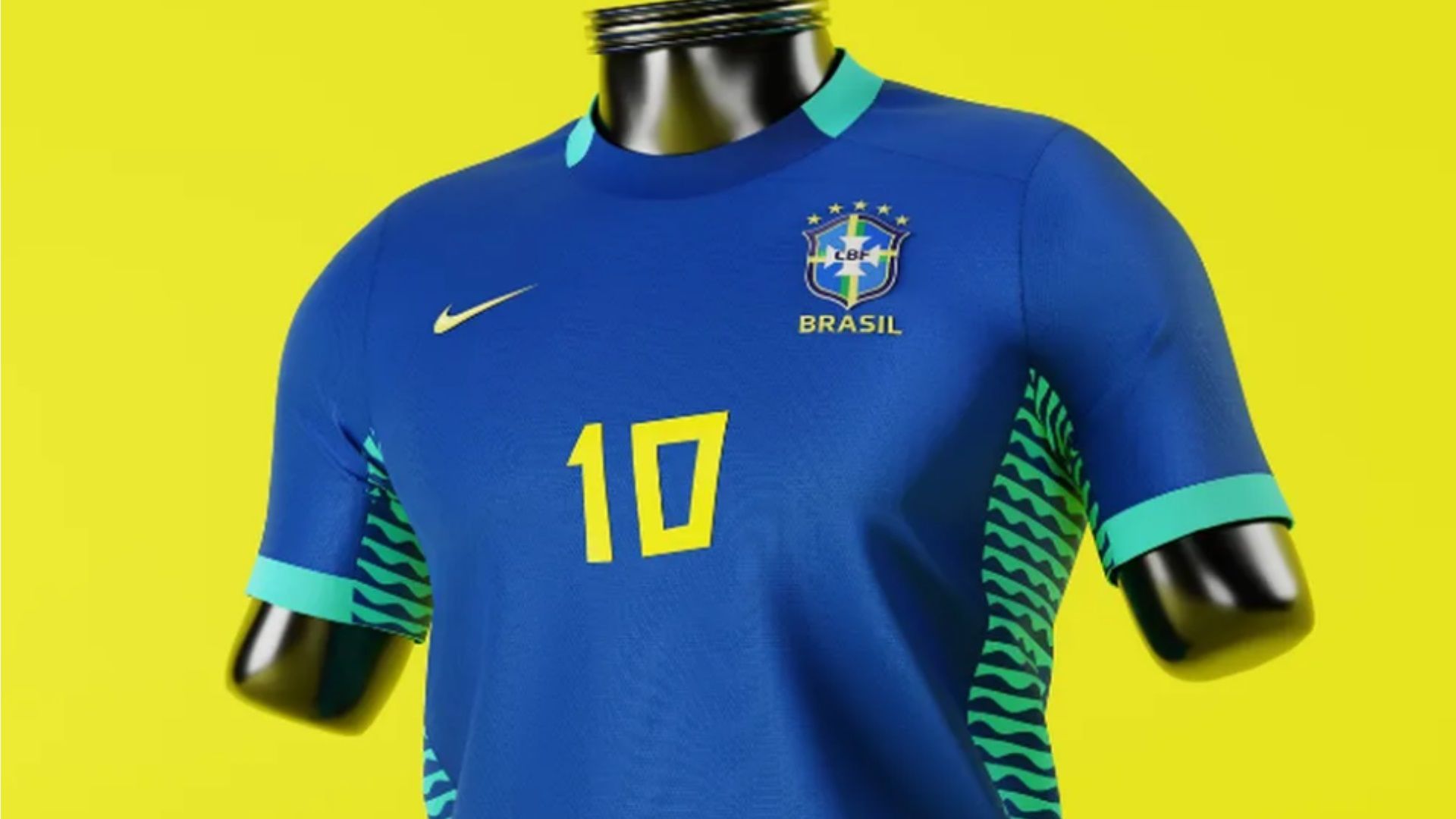 Imagens vazadas da camisa azul da seleção brasileira para 2024