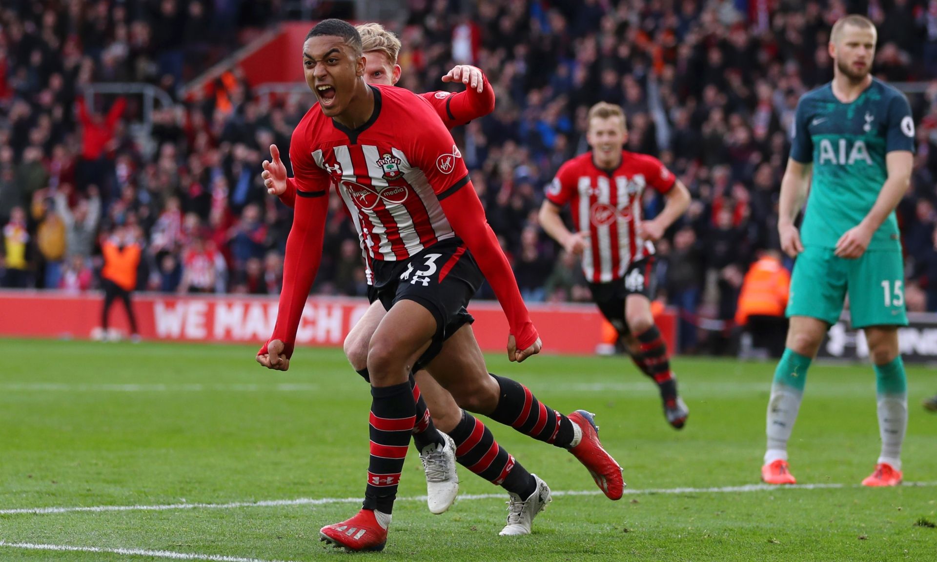 Southampton's Yan Valery celebrates