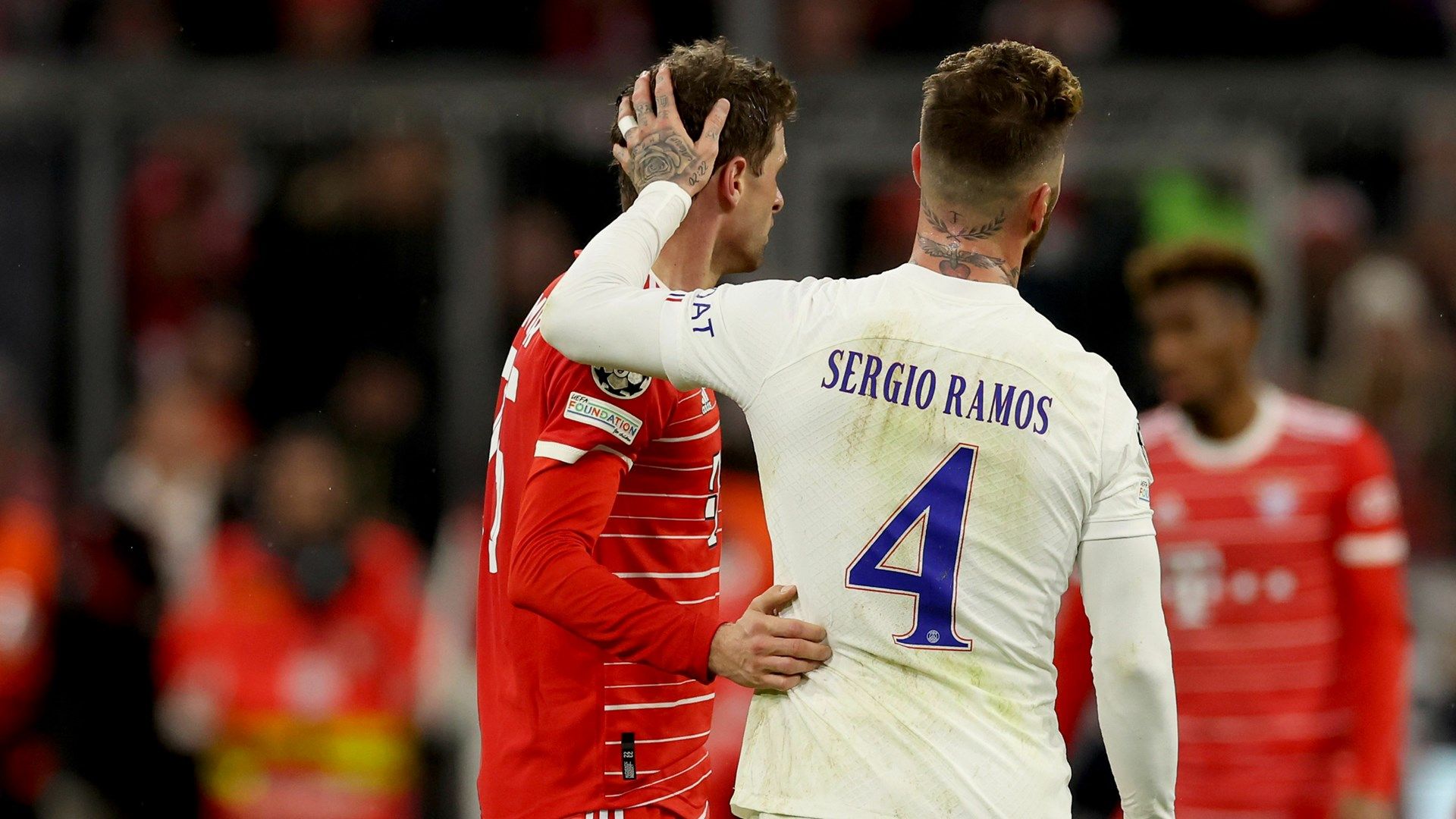 Sergio Ramos Thomas Muller FC Bayern PSG 2023