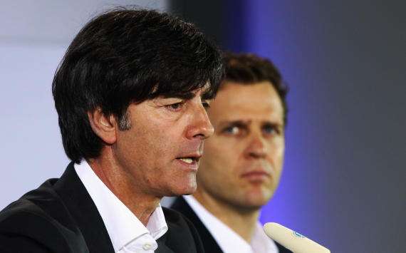Germany coach Joachim Low and Oliver Bierhoff