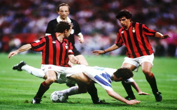Franco Baresi vs. Didier Deschamps, Olympique Marseille - AC Milan, Champions League final 1993