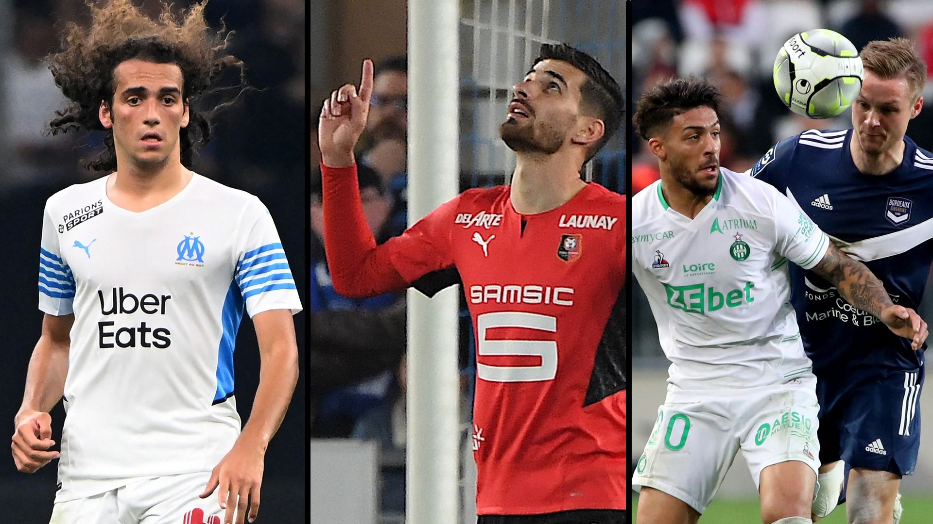 Guendouzi, Terrier, Bouanga - Ligue 1.