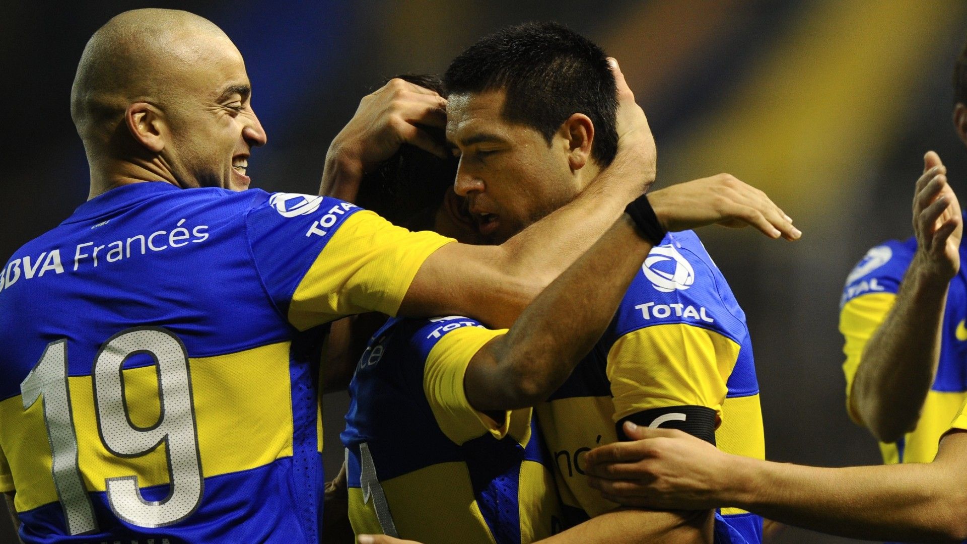 Juan Roman Riquelme Walter Erviti Boca Copa Libertadores 2012