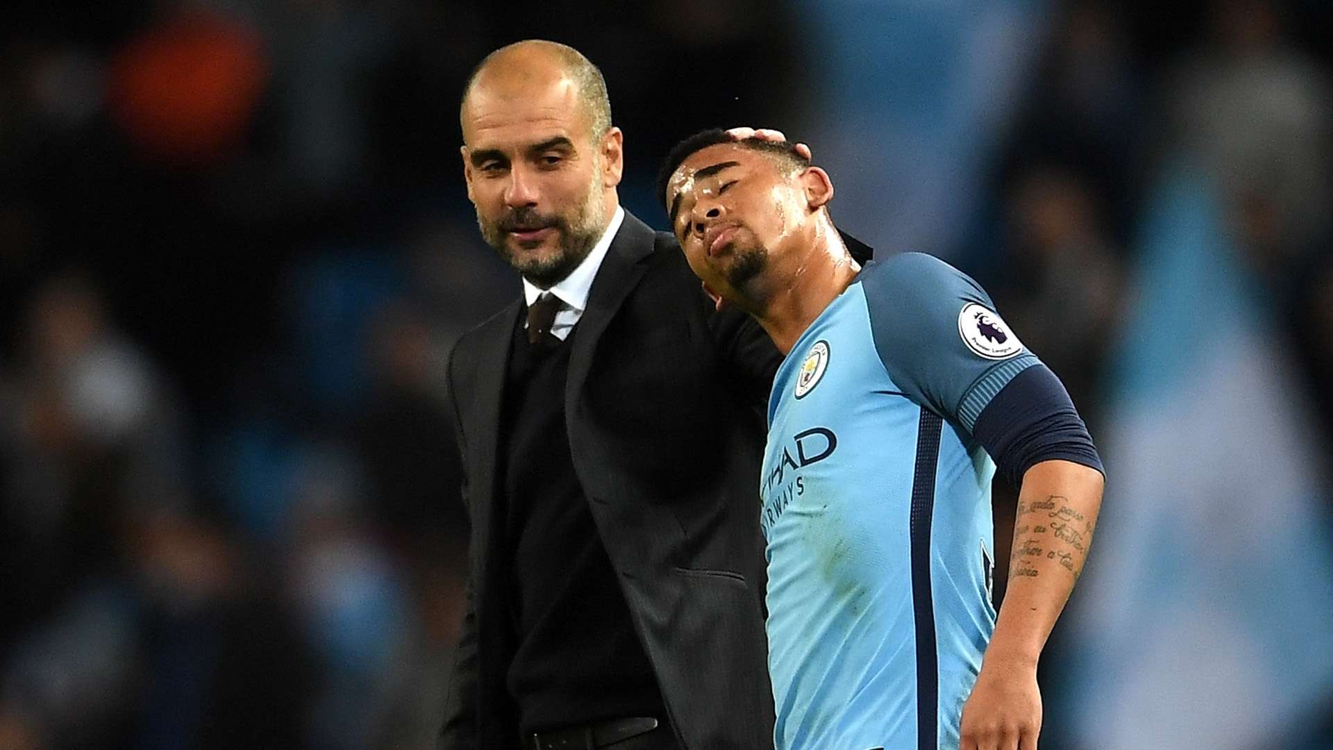 Gabriel Jesus Pep Guardiola Manchester City Manchester United Premier League 27042017