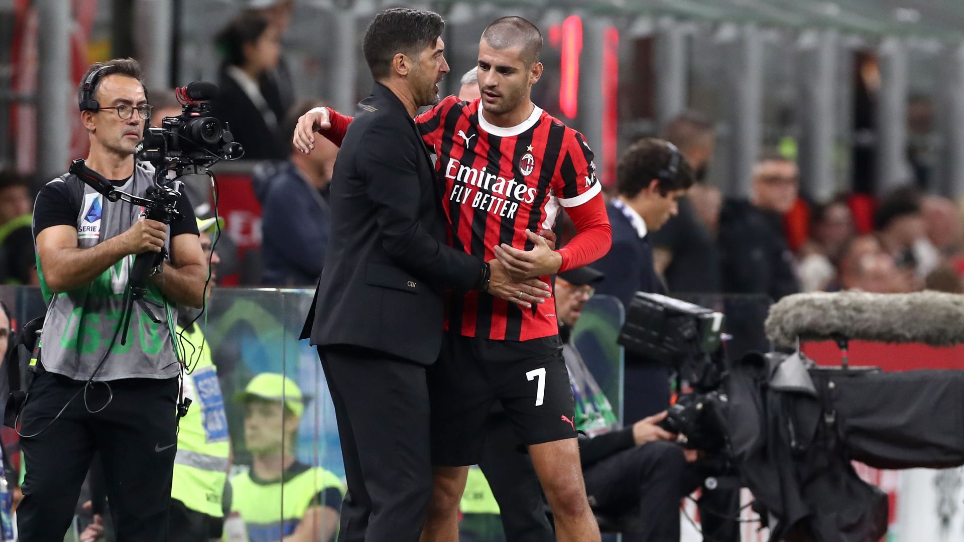 Paulo Fonseca Alvaro Morata Milan Lecce Serie A