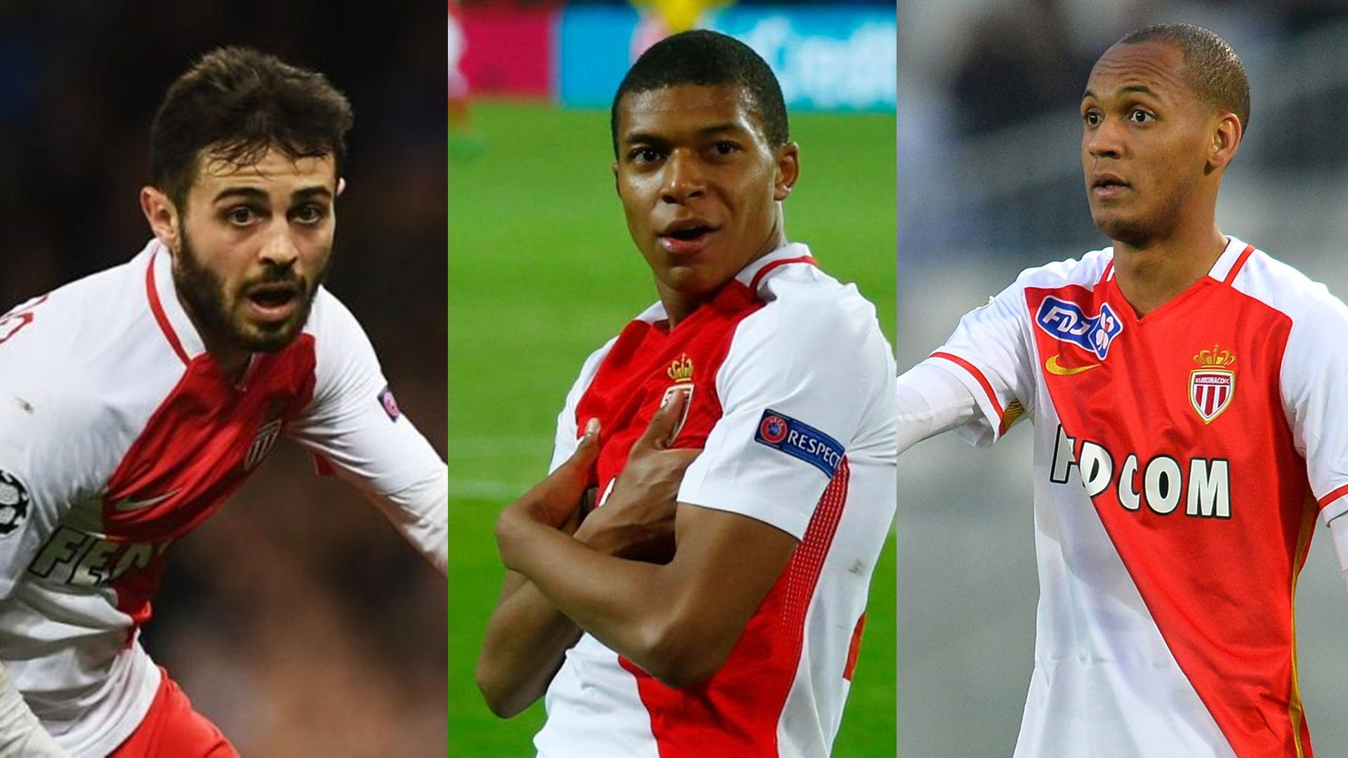 Bernardo Silva, Kylian Mbappe Fabinho Monaco
